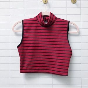 Mock neck crop top